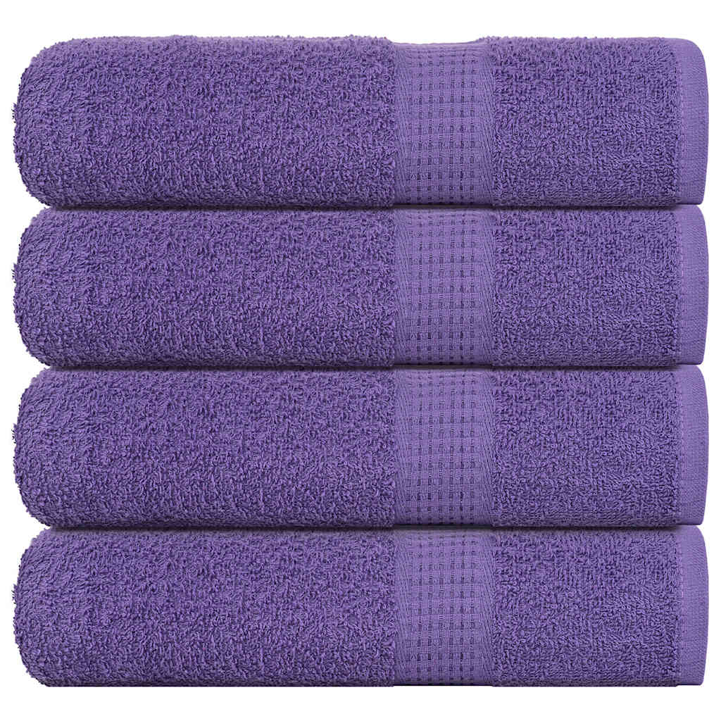 Asciugamani da doccia FROGN 4 pz Viola 70x140 cm 360 g/m² | homemem39