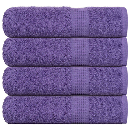 Asciugamani da doccia FROGN 4 pz Viola 70x140 cm 360 g/m² | homemem39