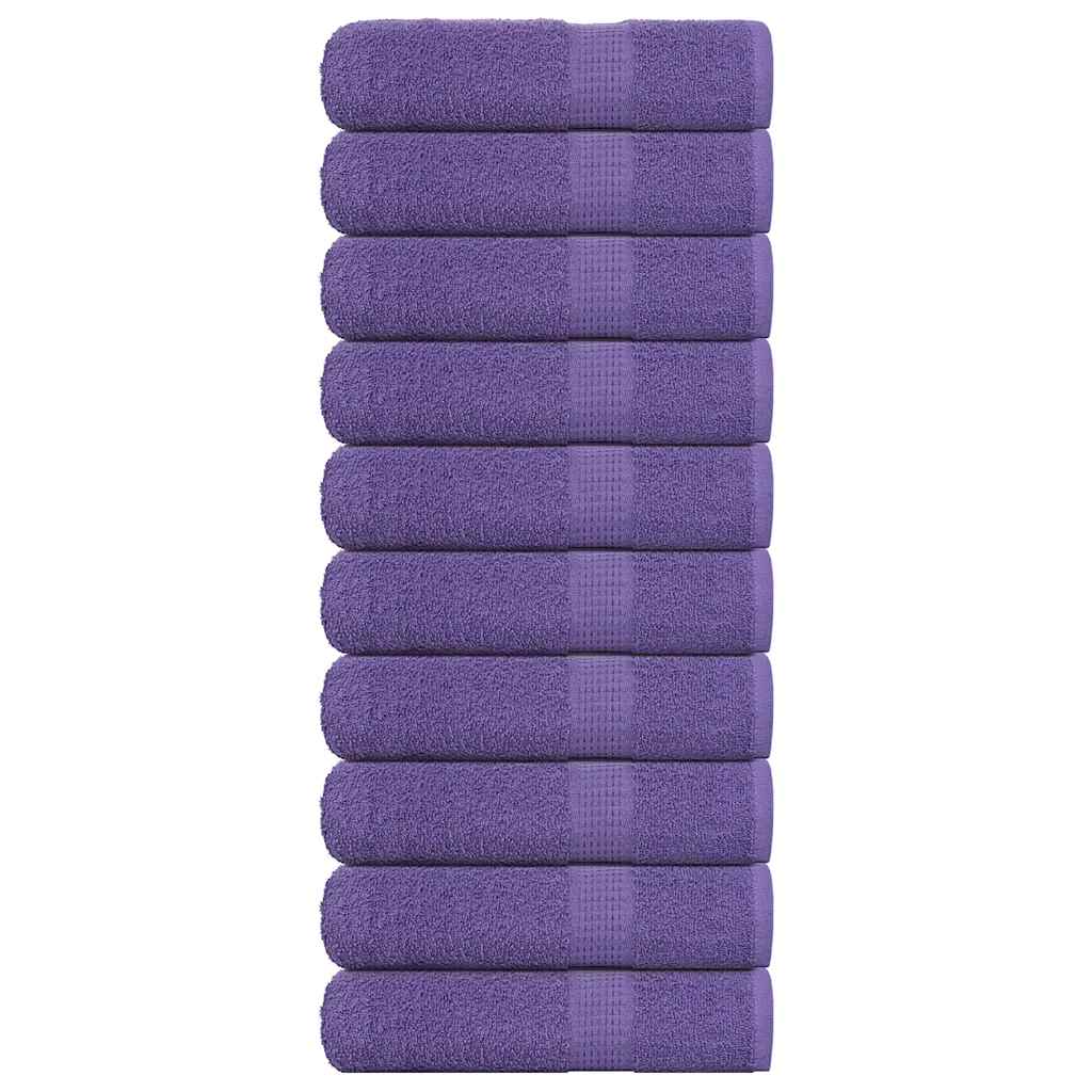 Asciugamani Doccia 10 pz Viola 70x140 cm 360 g/m² 100% Cotone - homemem39