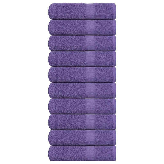 Asciugamani Doccia 10 pz Viola 70x140 cm 360 g/m² 100% Cotone