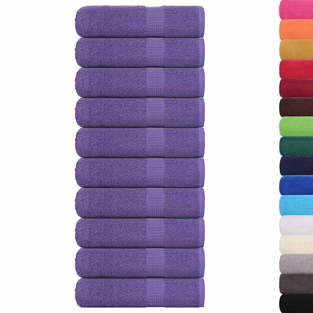 Asciugamani Doccia 10 pz Viola 70x140 cm 360 g/m² 100% Cotone - homemem39