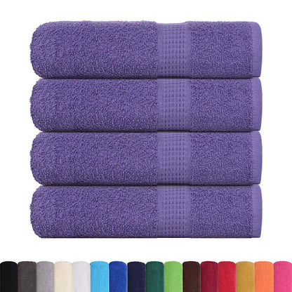 Asciugamani da bagno FROGN 4 pz Viola 100x150 cm 360 g/m²