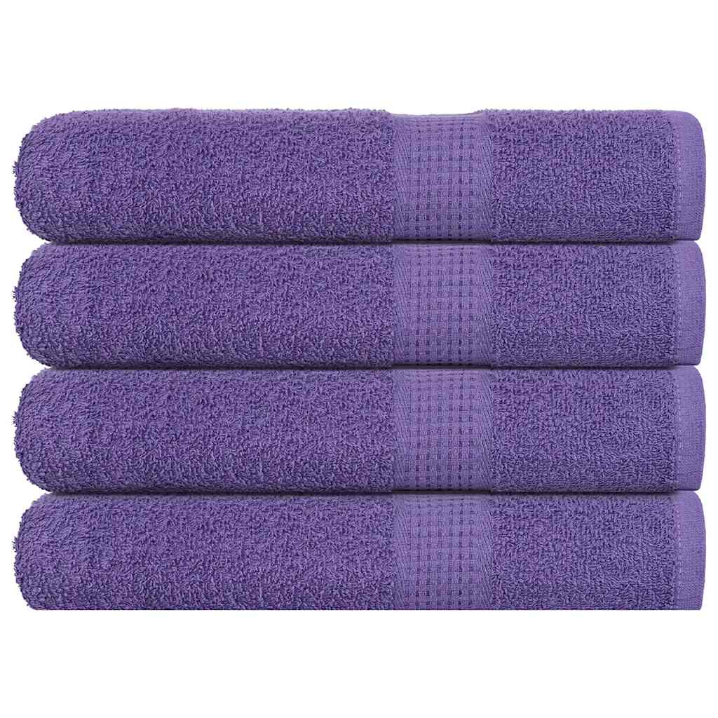 Asciugamani per Sauna 4 pz Viola 80x200cm 360g/m² 100% Cotone - homemem39