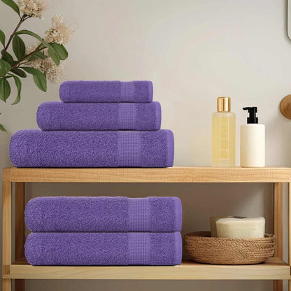 Asciugamani per sauna FROGN 4 pezzi Viola 80x200 cm 360 g/m²