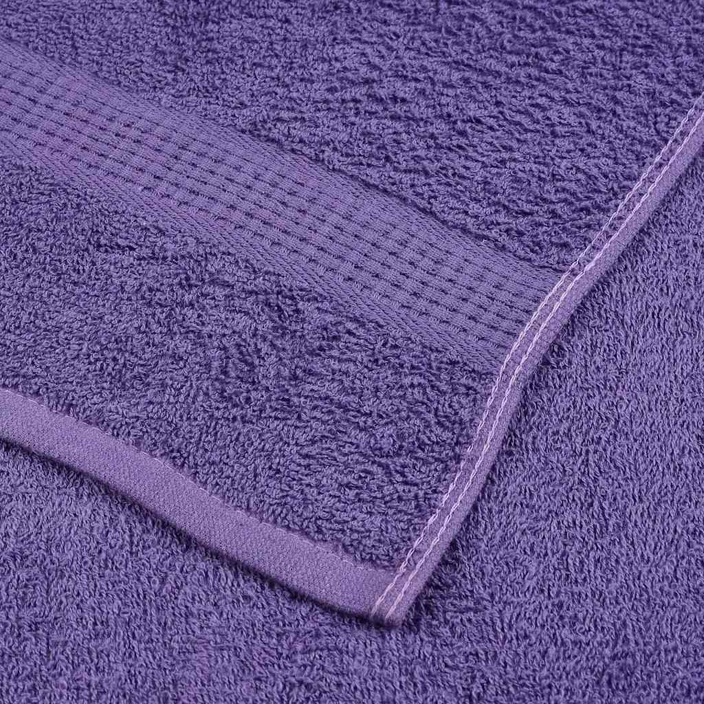 Asciugamani per Sauna 10 pz Viola 80x200cm 360g/m² 100% Cotone