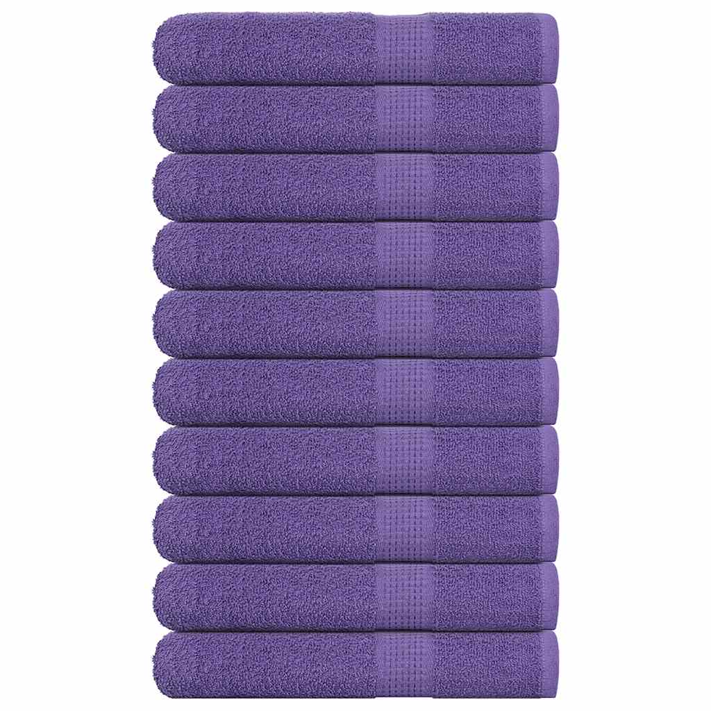 Asciugamani FROGN 10 pz Viola 100x200 cm 360 g/m² | homemem39