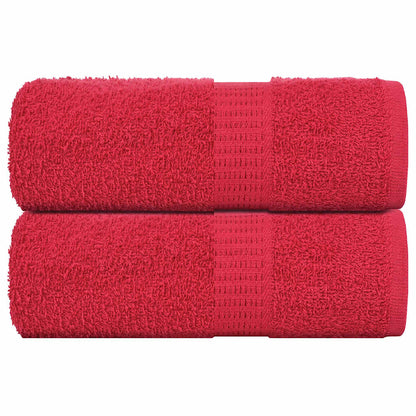 Asciugamani per Sapone 2 pz Rossi 30x30 cm 360 g/m² 100% Cotone - homemem39