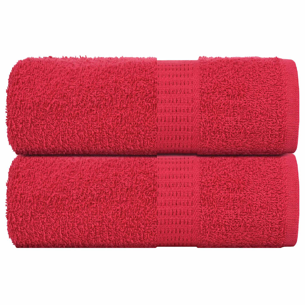 Asciugamani per ospiti FROGN 2 pz Rosso 30x50 cm 360 g/m²