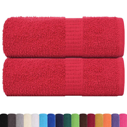 Asciugamani per ospiti FROGN 2 pz Rosso 30x50 cm 360 g/m²