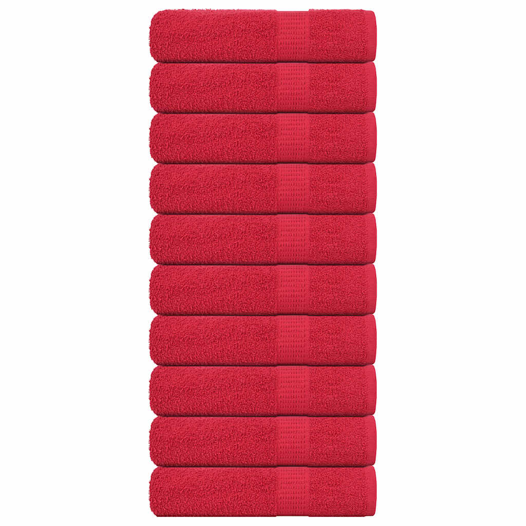 Asciugamani da doccia FROGN 10 pezzi Rosso 70x140 cm 360 g/m²