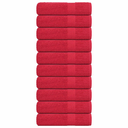 Asciugamani da doccia FROGN 10 pezzi Rosso 70x140 cm 360 g/m²