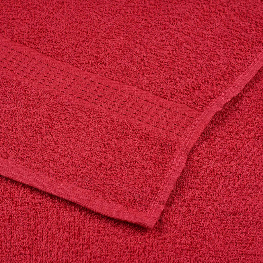 Asciugamani da doccia FROGN 10 pezzi Rosso 70x140 cm 360 g/m²
