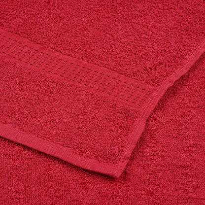Asciugamani da doccia FROGN 10 pezzi Rosso 70x140 cm 360 g/m²