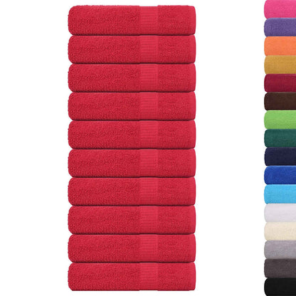Asciugamani da bagno FROGN 10 pz Rosso 100x150 cm 360 g/m²