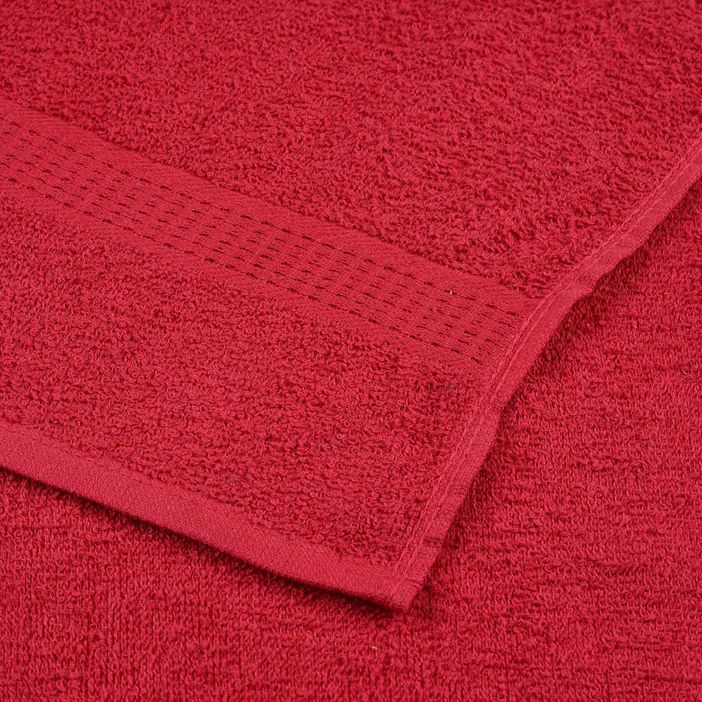Asciugamani FROGN 10 pz Rosso 100x200 cm 360 g/m²