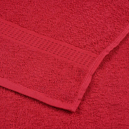 Asciugamani FROGN 10 pz Rosso 100x200 cm 360 g/m²