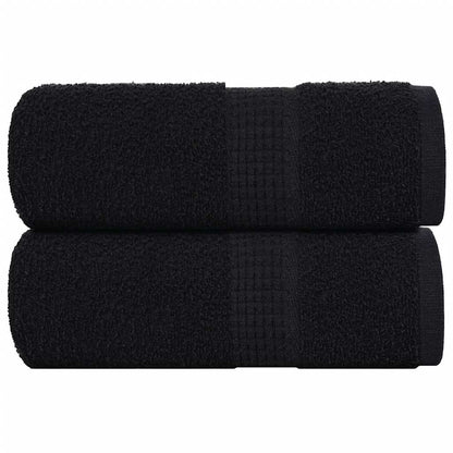 Asciugamani per ospiti FROGN 2 pz Nero 30x50 cm 360 g/m² | homemem39