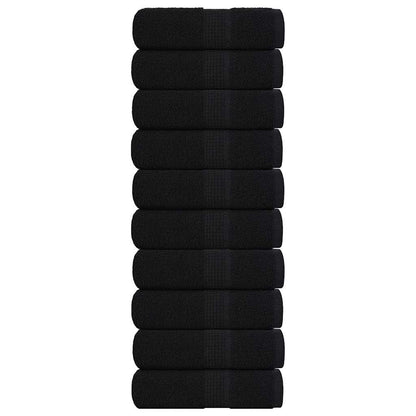 Asciugamani per ospiti FROGN 10 pz Nero 30x50 cm 360 g/m²