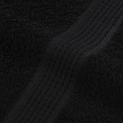 Asciugamani 4 pz Neri 50x100 cm 360 g/m² 100% Cotone