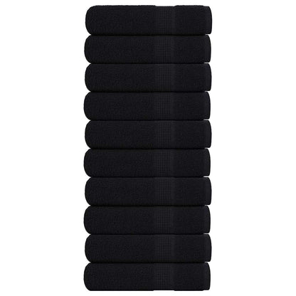 Asciugamani FROGN 10 pz Nero 50x100 cm 360 g/m²