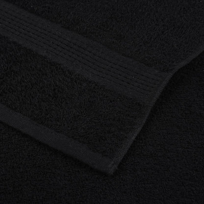 Asciugamani da Bagno 4 pz Neri 100x150cm 360g/m² 100% Cotone