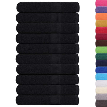 Asciugamani per sauna FROGN 10 pezzi Nero 80x200 cm 360 g/m²