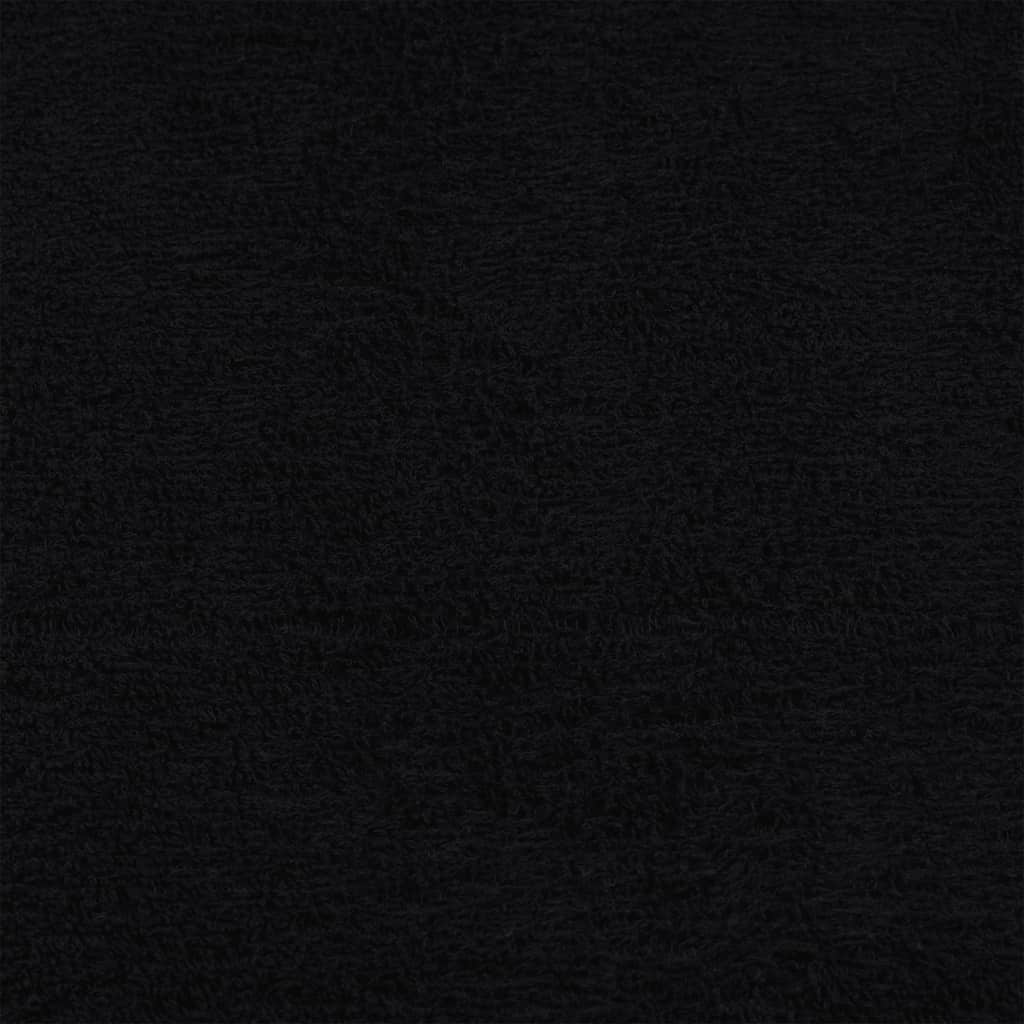 Asciugamani FROGN 2 pz Nero 100x200 cm 360 g/m²