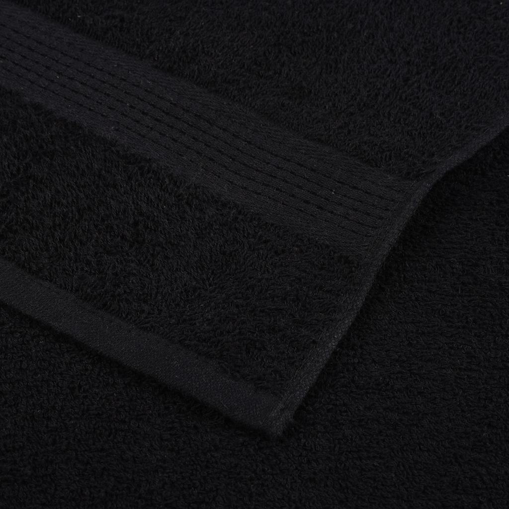Asciugamani FROGN 4 pz Nero 100x200 cm 360 g/m²
