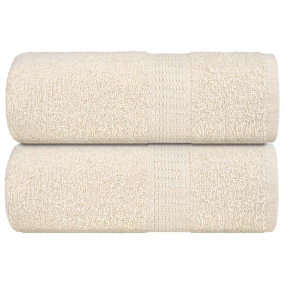 Asciugamani per Sapone 2 pz Crema 30x30 cm 360 g/m² 100% Cotone - homemem39