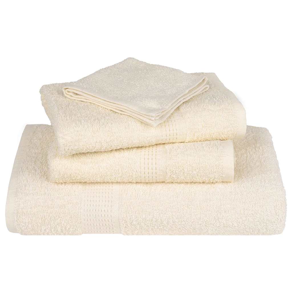 Asciugamani Ospiti 2 pz Crema 30x50 cm 360 g/m² 100% Cotone - homemem39