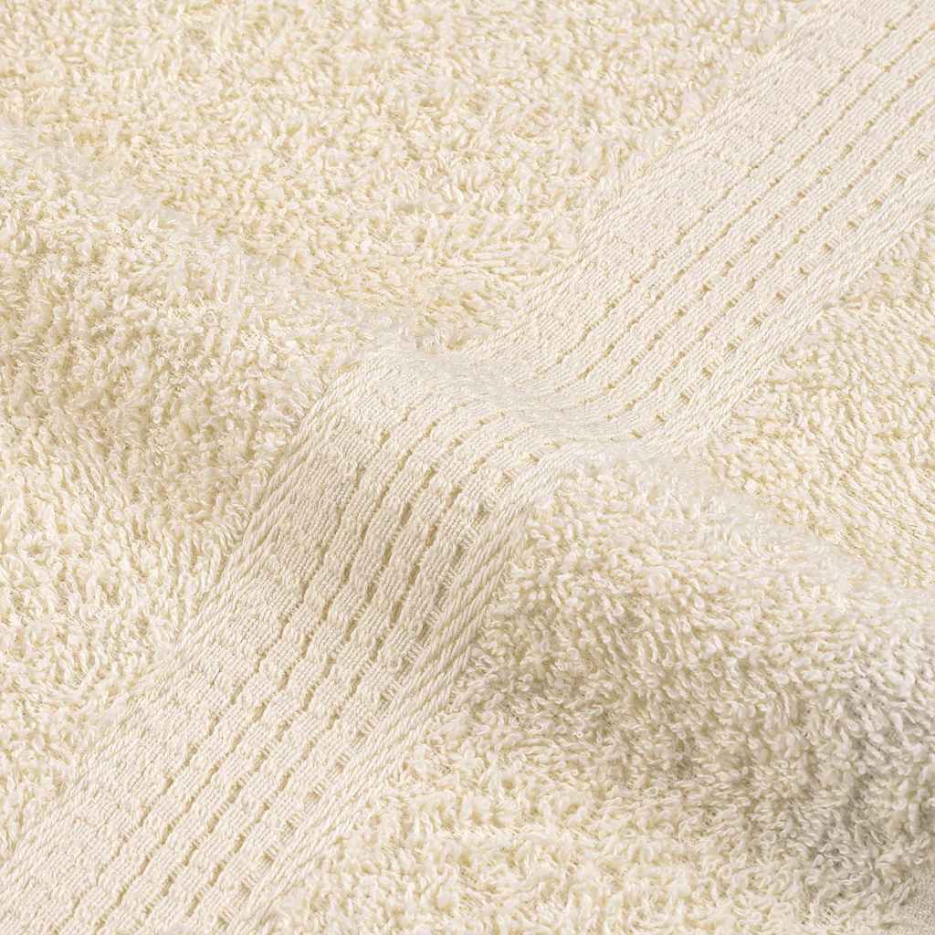 Asciugamani Ospiti 2 pz Crema 30x50 cm 360 g/m² 100% Cotone