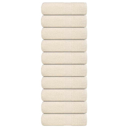 Asciugamani per ospiti FROGN 10 pz Crema 30x50 cm 360 g/m²