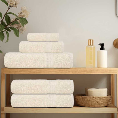 Asciugamani per ospiti FROGN 10 pz Crema 30x50 cm 360 g/m²