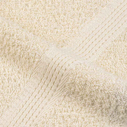 Asciugamani 10 pz Crema 50x100 cm 360 g/m² 100% Cotone - homemem39