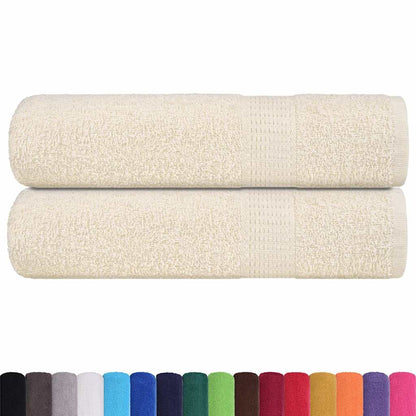 Asciugamani da doccia FROGN 2 pz Crema 70x140 cm 360 g/m²