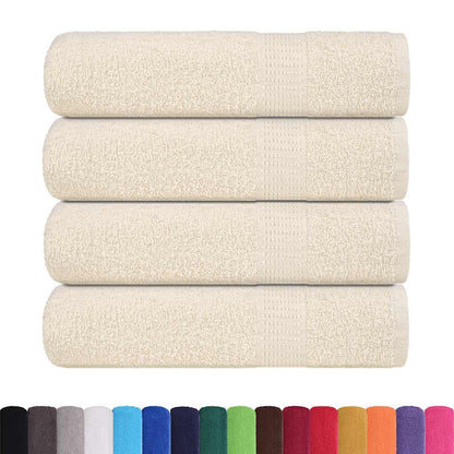 Asciugamani Doccia 4 pz Crema 70x140 cm 360 g/m² 100% Cotone - homemem39