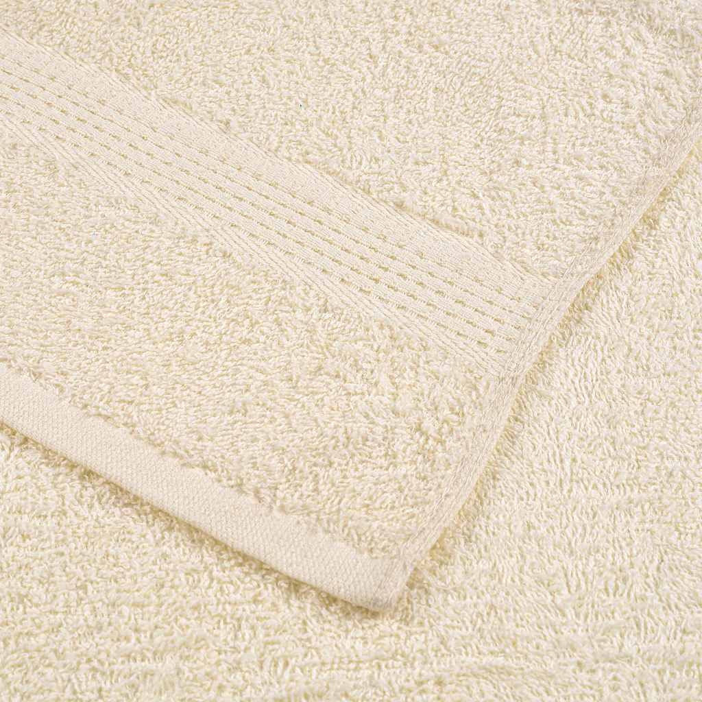 Asciugamani per Sauna 4 pz Crema 80x200 cm 360 g/m² 100% Cotone - homemem39