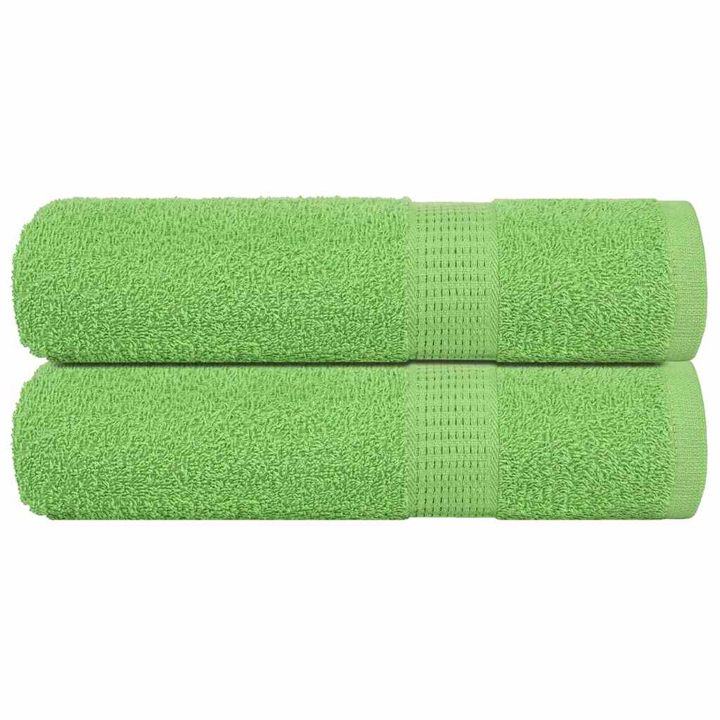 Asciugamani 2 pz Verde Mela 50x100 cm 360 g/m² 100% Cotone - homemem39