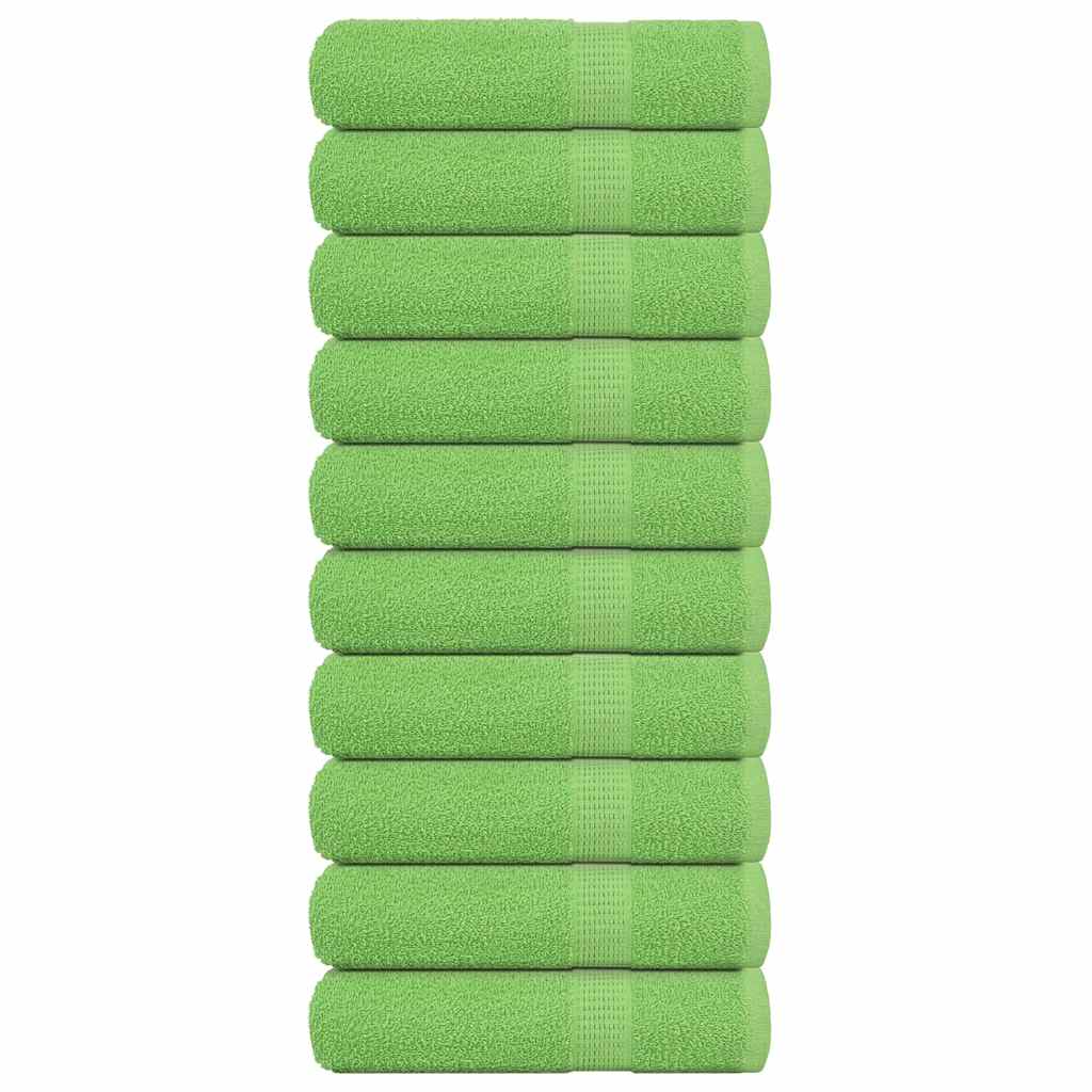 Asciugamani 10 pz Verde Mela 50x100 cm 360 g/m² 100% Cotone - homemem39