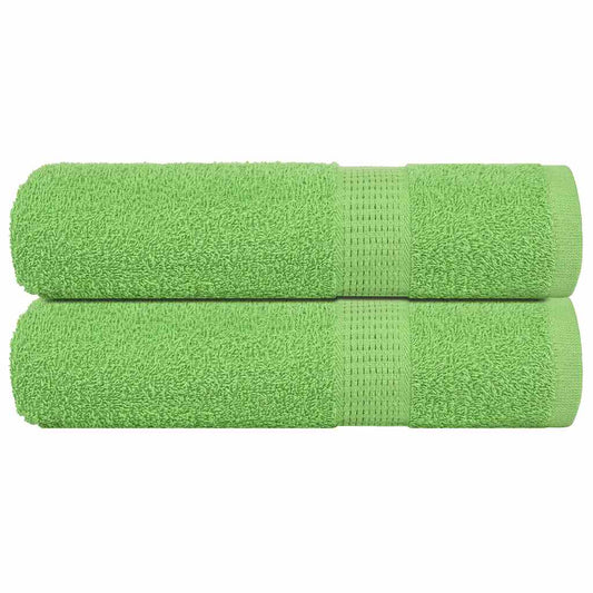 Asciugamani Doccia 2 pz Verde Mela 70x140cm 360g/m² 100% Cotone - homemem39