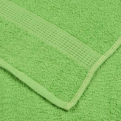 Asciugamani Doccia 10pz Verde Mela 70x140cm 360g/m² 100% Cotone - homemem39