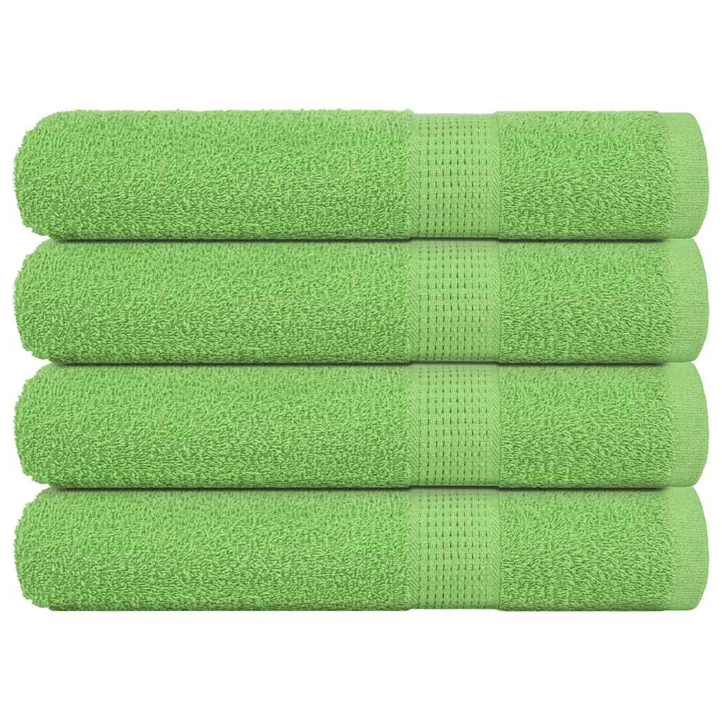 Asciugamani per Sauna 4 pz Verde Mela 80x200 cm 360 g/m² Cotone - homemem39