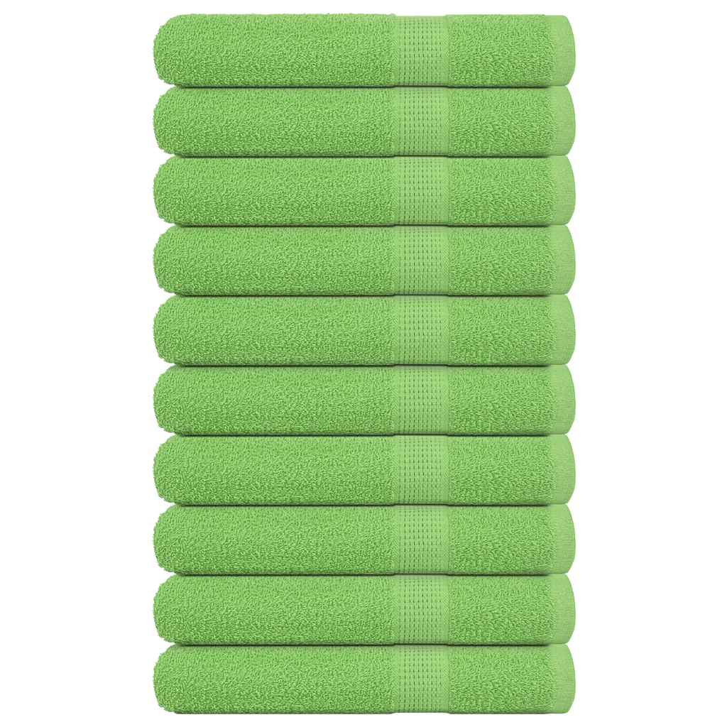 Asciugamani per Sauna 10 pz Verde Mela 80x200cm 360 g/m² Cotone - homemem39