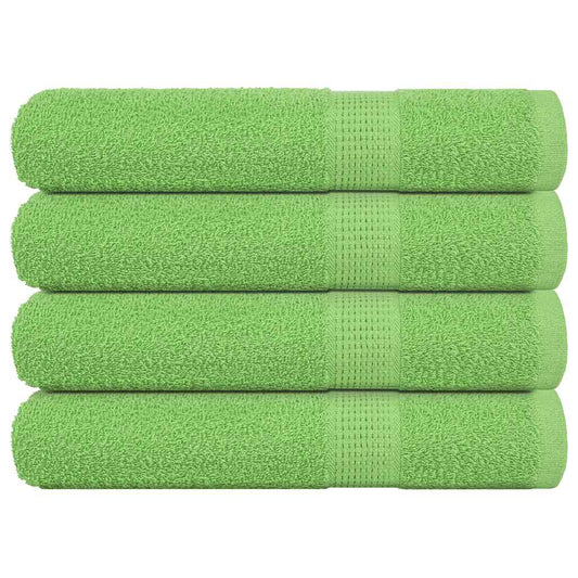 Asciugamani 4 pz Verde Mela 100x200 cm 360 g/m² 100% Cotone