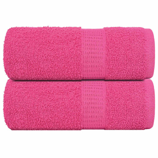 Asciugamani Ospiti 2 pz Rosa 30x50 cm 360 g/m² 100% Cotone - homemem39