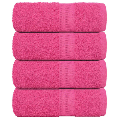 Asciugamani Ospiti 4 pz Rosa 30x50 cm 360 g/m² 100% Cotone - homemem39