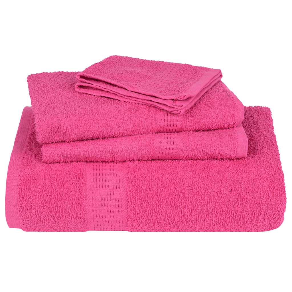 Asciugamani Ospiti 4 pz Rosa 30x50 cm 360 g/m² 100% Cotone - homemem39