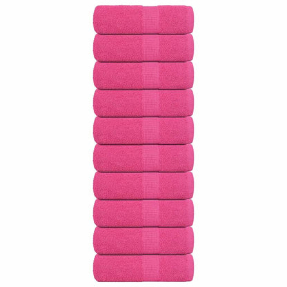 Asciugamani per ospiti FROGN 10 pz Rosa 30x50 cm 360 g/m²