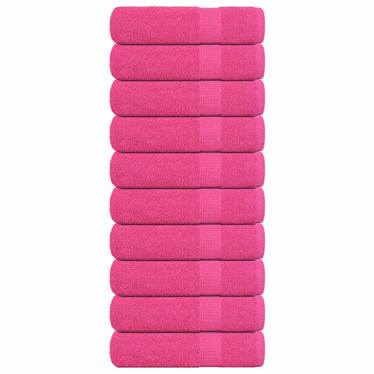 Asciugamani 10 pz Rosa 50x100 cm 360 g/m² 100% Cotone - homemem39