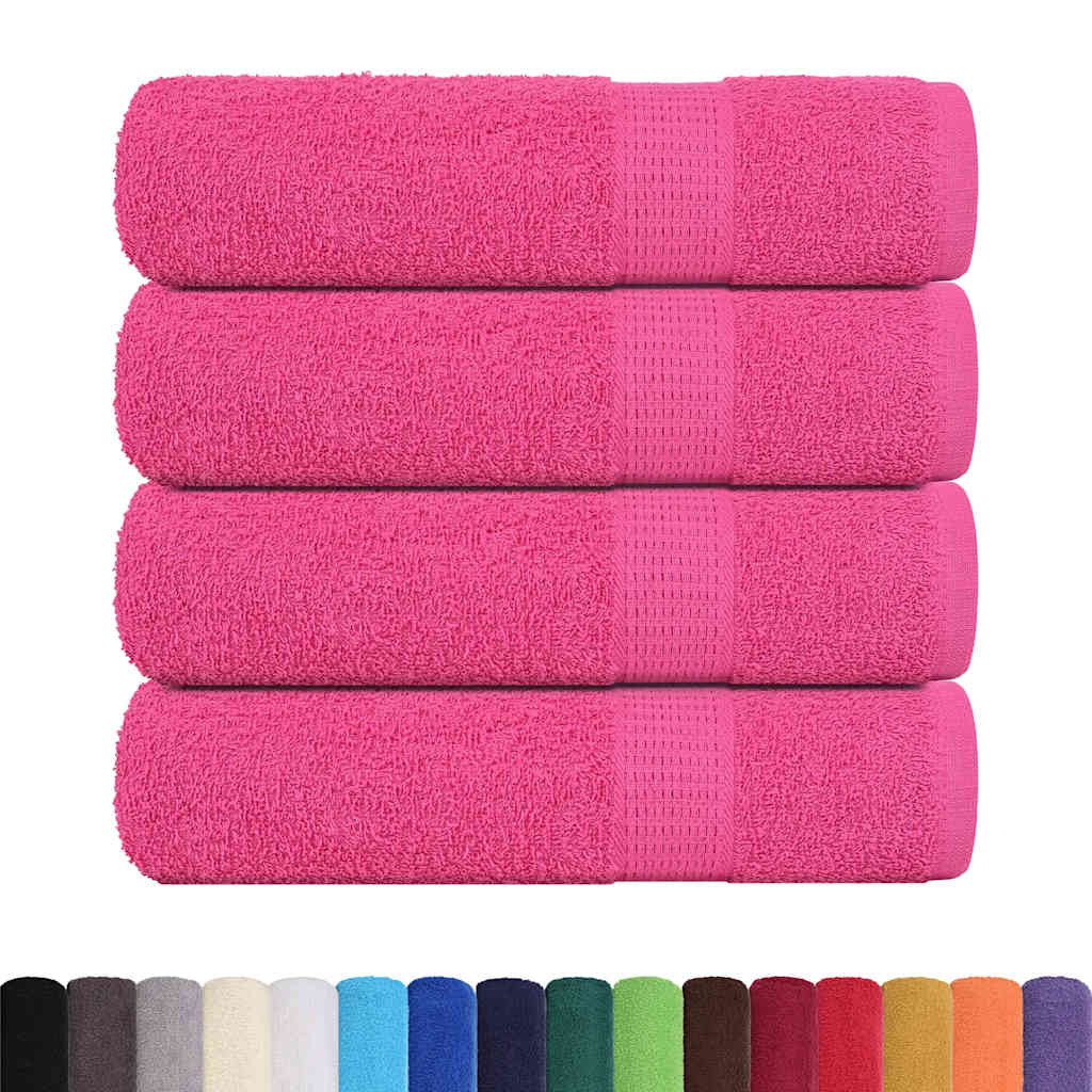 Asciugamani da Doccia FROGN 4 pz Rosa 70x140 cm 360 g/m²